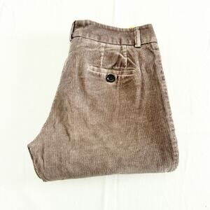 Piazza Sempione Uma Straight Leg Corduroy Style Brown/Gray Pants SIze 44